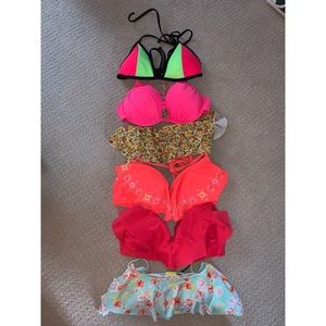 Bundle of size Medium bikini tops!